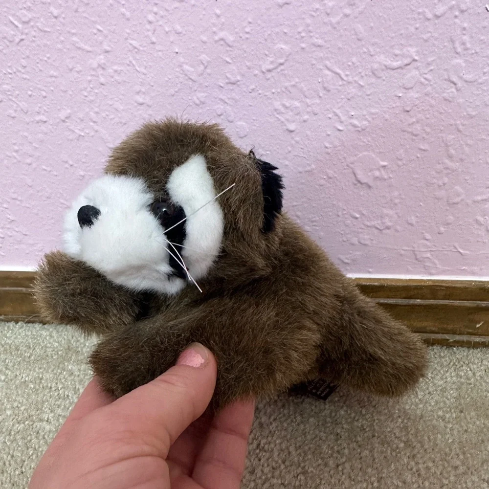 Bearington Collection 8” Reilly Raccoon Plush Soft Animal Bushy Tail